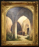Le Cloître de Saint-Sever près de Rouen (1835, Musée Lambinet, Versailles)