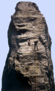 Dent de la Rancune, a challenging climbing site in the Chaîne des Puys, France.