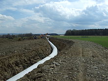 OPAL pipeline near Weißenborn, Saxony