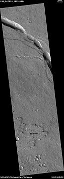 Lava flow, as seen by HiRISE under HiWish program