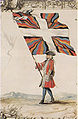 Geflammte Fahne der französischen Schweizergarde (1721)