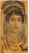 Mummy portrait from Hawara (100-110 CE)