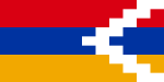 1:2 Flagge der Republik Arzach