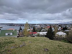 May 2017 view over Hafnarfjörður's town centre