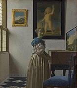 Jan Vermeer van Delft - Lady Standing at a Virginal - National Gallery, London