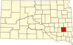 State map highlighting McCook County