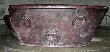 Porphyry tub used by Theodoric as sarcophagus