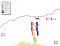 Claudius Nero attacking the Carthaginian right wing at its flank, left unprotected by retreating cavalry.