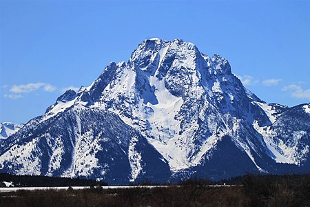 136. Mount Moran in Wyoming's Teton Range
