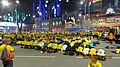 Muslims doing Ishak Prayer while Chinese watching silently during Bersih 4