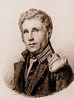 Der Offizier der Russischen Marine deutscher Herkunft und dreifacher Weltumsegler Otto von Kotzebue (1787–1846)