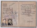 Passport issued to a Spanish republican in exile by the Spanish consulate in Bordeaux, France, in 1948.