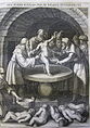 Der angebliche Ritualmord von 1476 in Regensburg in einem Kupferstich von 1627