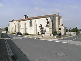 The church in Sainte-Soulle