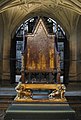 The coronation chair in Westminster Abbey