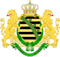 Königreich Sachsen Mittleres Wappen Details