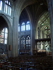 Interior view looking north east from the south porch