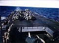Startvorbereitungen auf dem Flugdeck der USS Enterprise (Mai 1944)