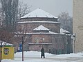 The gallery in Dupnitsa seen in winter, former mosque, built on the foundations of an Orthodox church