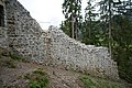 Restaurierte Mauerreste der Ruine Unterer Mannenberg, Nordansicht