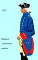 Uniform of the Regiment ″Carabiniers cavalerie″ as of 1757