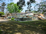The ruins of the historic Janes' Residence