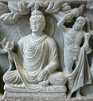 Heracles as protector of Buddha, Vajrapani, 2nd-century Gandhara.