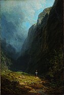 In the Alpine High Valley (Landscape with Mt. Wendelstein), c. 1871