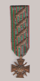Croix de guerre 1914–1918 mit vier Palmenzweigen