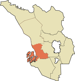Location of Klang District in Selangor