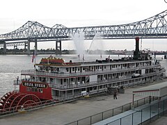 The Delta Queen is a sister boat to the Delta King.