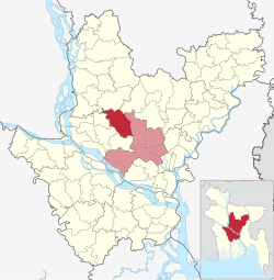 Location of Dhamrai