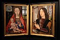 Possible display of the diptych with the two panels at an angle