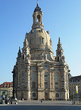 The restored Frauenkirche, Dresden, Germany