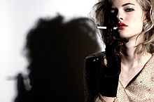An example of fashion photography involving cigarettes