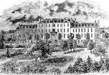 Fenwick Hall at the College of the Holy Cross in 1844