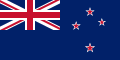 The flag of New Zealand was used during the control of NZ-forces (1914–1920)