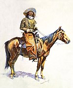 Frederic Remington, Arizona cowboy 1901, lithograph – The American West