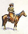 Arizona cowboy wearing a "John Wayne" style Western shirt