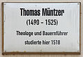 Gedenktafel am Haus Schloßstraße 26, in der Lutherstadt Wittenberg