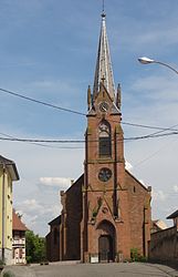 The church in Geudertheim