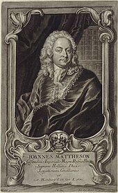portrait of the music theorist Johann Mattheson