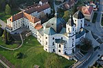 The iconic radical baroque space - Church of the Name of the Virgin Mary (Křtiny), Moravia