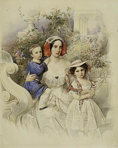 Grand Duchess Maria Nikolaevna and Her Children (1845)