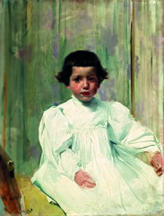 Joaquín Sorolla García vestido de blanco, 1896. Sorolla Museum, Madrid. The painter's son, "dressed in white".