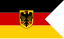Flagge der Marine der Bundesrepublik Deutschland.