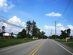 PA 27 eastbound in West Mead Township