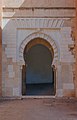 A Moorish architecture gate in Alhambra, Granada, Spain