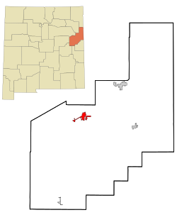 Location of Tucumcari in New Mexico