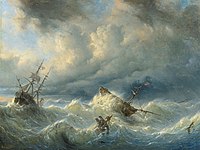 Ships on a Stormy Sea. 1840